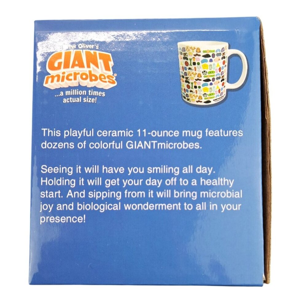 GIANTmicrobes Art Mug Coffee Cup Colorful Science Microorganism Virus 11oz. New - Picture 5 of 7
